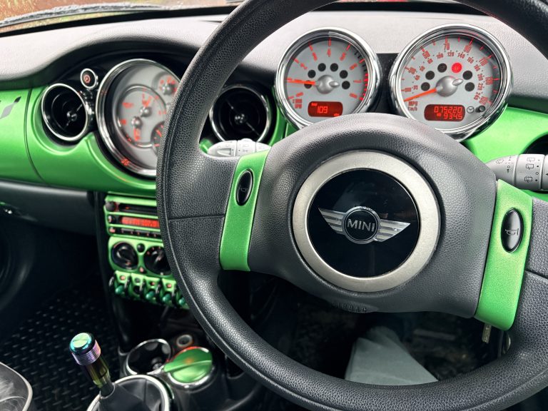 and steering wheel